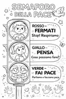 anteprima - Esercizi - Il semaforo della pace - Educazione all'affettività - Pagina di copertina