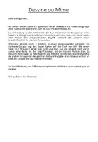 Vorschau - Arbeitsblätter - Vokabelspiel Dessine ou Mime für Zwischendurch Niveau A 1.2 - Seite 1