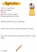Aperçu - Feuilles d'exercices - Appréciation artistique - Page 1