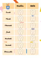 Aperçu - Apprentissages en autonomie - routine du brossage des dents / planning hebdomadaire - Page de couverture