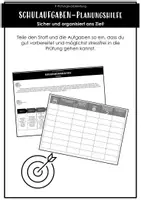 Vorschau - Arbeitsblätter - Prüfungsvorbereitung: Schulaufgaben-Planungshilfe - Deckblatt