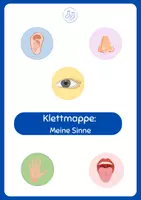Vorschau - Stationenlernen - Klettmappe Meine Sinne - Deckblatt