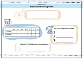 Vorschau - Arbeitsblätter - Organisation: Verstärkerplan - Seite 1