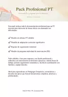 Vista previa - Refuerzo / NEE / Materiales de apoyo - Pack PT – Documentación y Programas Intervención - Portada
