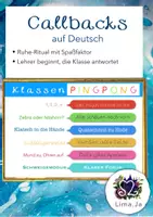 Vorschau - Poster - Klassen-Pingpong: "Callback"-Ruheritual auf Deutsch - Deckblatt