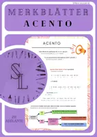 Vorschau - Poster - Grammatikübersicht acento, pronunciación / Akzent, Betonung - Deckblatt