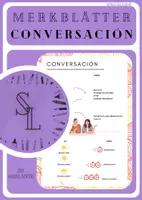 Vorschau - Poster - Grammatikübersicht conversación, saludar y despedirse / Gespräch, Begrüßen und Verabschieden - Deckblatt