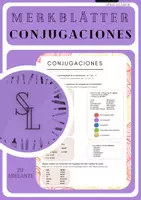 Vorschau - Poster - Grammatikübersicht conjugación, gustar / Konjugation - Deckblatt