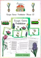 Vorschau - Arbeitsblätter - Frühblüher & Frühling: Escape Game (Rätsel) - Sachunterricht - Kl. 2 - Deckblatt