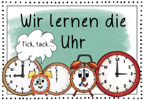 Vorschau - Bildkarten - Tafelmaterial Die Uhr - Seite 2