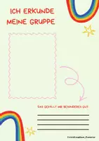 Vorschau - Arbeitsblätter - Portfolioblätter für die Eingewöhnung - Deckblatt