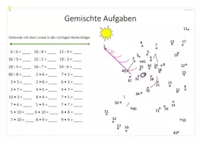 Vorschau - Arbeitsblätter - Multiplikation / Division - Gemischte Aufgaben (Selbstkontrolle) - Seite 3