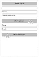 Vorschau - Arbeitsblätter - ORGANISATION Mitteilungsheft Einlageblätter - Seite 2