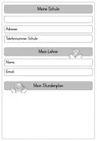 Vorschau - Arbeitsblätter - ORGANISATION Mitteilungsheft Einlageblätter - Seite 3