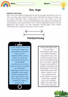 Vorschau - Arbeitsblätter - Das Auge - optische Täuschung - Deckblatt