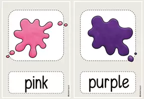 Vorschau - Fördermaterial/Inklusion - colors: Flashcards/ Bildkarten - word and picture - Seite 3
