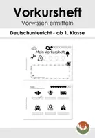 Vorschau - Arbeitsblätter - Mit dem Vorkursheft das Vorwissen von Einschulkindern erfahren - Deckblatt