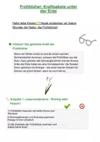 Vorschau - Unterrichtsreihen - Frühblüher - Kraftpakete unter der Erde - Seite 1