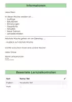 Vorschau - Arbeitsblätter - Wocheninfo, bearbeitbare Vorlage, Elternarbeit, Elterninfo - Seite 2