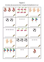 Vorschau - Arbeitsblätter - Staffellauf Grundvorstellung Multiplikation Klasse 2 - Seite 1