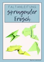 Vorschau - Anderer Materialtyp - Faltanleitung springender Frosch; Origami - Deckblatt