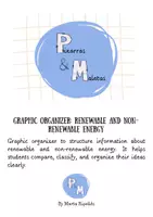 Vista previa - Hojas de trabajo - Graphic Organizer Renewable and Non-Renewable Energy - Portada