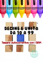 anteprima - Flashcard - Decine e unità da 10 a 99. Tessere autocorrettive con i BAM - Pagina di copertina