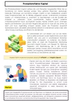 Vorschau - Arbeitsblätter - Produktionsfaktor Kapital Unterrichtsmaterial Wirtschaft - Seite 1