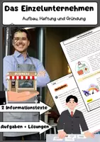 Vorschau - Arbeitsblätter - Das Einzelunternehmen einfach erklärt - Deckblatt