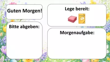 Vorschau - Präsentationen/Tafelbilder - Tafelbild: Frühling/ Ostern (Tagesbeginn Begüßungsbild) - Seite 3