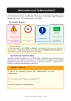 Vorschau - Stationenlernen - Verkehrsschilder Verkehrserziehung Lernmappe - Seite 1