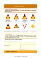 Vorschau - Stationenlernen - Verkehrsschilder Verkehrserziehung Lernmappe - Seite 2