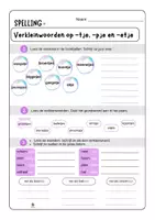 Voorbeeld - Oefenbundel spelling: woorden met -aai, -ooi, -oei; -eeuw, -ieuw; -nk(t), -ng(t); verkleinwoorden met -tje, -pje en -etje; g of ch; gt of cht - Pagina 2