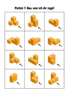 Vorschau - Stationenlernen - Geometrie 4. - 6. Klasse: Gebäude beschreiben und nachbauen (Partnerarbeit) - Seite 2