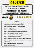 Vorschau - Stationenlernen - Materialpaket-Grammatik Klasse 4 abwechslungsreiche Übungen & vollständige Lösungen - Seite 1