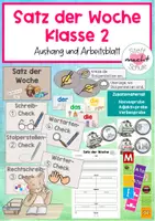 Vorschau - Arbeitsblätter - Wort/Satz der Woche - Materialpaket - Seite 1