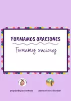 Vista previa - Tarjetas / Manipulativos - ESTACIONES DE APRENDIZAJE: FORMAMOS FRASES - página 1