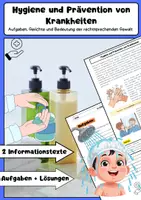 Vorschau - Arbeitsblätter - Hygiene und Prävention von Krankheiten - Deckblatt