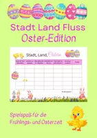Vorschau - Spiele - Stadt Land Fluss - Frühlings- und Oster Edition - Deckblatt