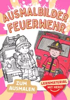 Vorschau - Arbeitsblätter - Feuerwehr Ausmalbilder - Deckblatt