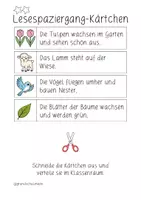 Vorschau - Arbeitsblätter - Lesespaziergang Frühling (Richtig lesen) Klasse 2 - Seite 2