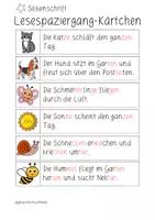 Vorschau - Arbeitsblätter - Lesespaziergang Frühling (Richtig lesen) Klasse 2 - Seite 3