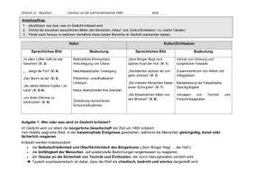 Vorschau - Arbeitsblätter - Jakob van Hoddis "Weltende" AB + Lösungen - Seite 1