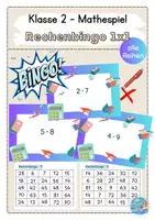 Vorschau - Spiele - Materialpaket: Rechenbingo 1x1 - Deckblatt