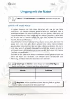 Vorschau - Arbeitsblätter - Umgang mit der Natur - Seite 2