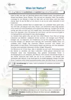 Vorschau - Arbeitsblätter - Was ist Natur? – Natur, Umwelt und Mitwelt - Deckblatt