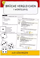 Vorschau - Arbeitsblätter - Brüche vergleichen (Spiel) - Deckblatt