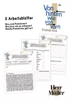 Vorschau - Arbeitsblätter - Von hinten wie von vorne. Palindrome. - Deckblatt