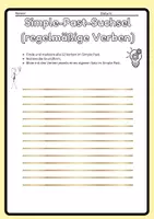 Vorschau - Arbeitsblätter - Simple Past Word Search - Englisch Grammatik üben -Past Tense spielerisch lernen – Regular & Irregular Verbs Suchsel ( Arbeitsblatt) | Englisch 6/7 - Seite 3