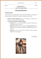Vorschau - Arbeitsblätter - Deutsch Klassenarbeiten Materialpaket – Personenbeschreibung, Tierbeschreibung, Sagen und Charakterisierung - Seite 2